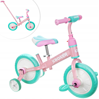 Balančný bicykel Croxer Duos Mint/Pink 2v1